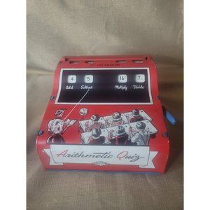 Vintage Wolverine Tin Arithmetic Quiz Toy
